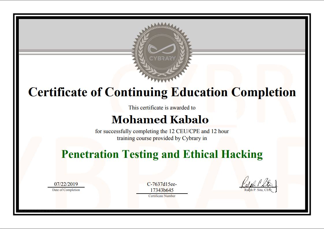 Penetration Testing and Ethical Hack